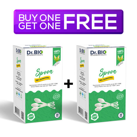 Dr. Bio Compostable Spoons Disposable/Reusable Combo