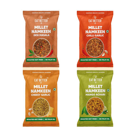Millet Namkeen - Healthy Snacks Combo - 4 Flavours - Eat Better Co