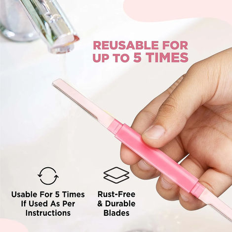 FURR By Pee Safe Dual Head Face Razor | Precise & Safe for All Skin Types