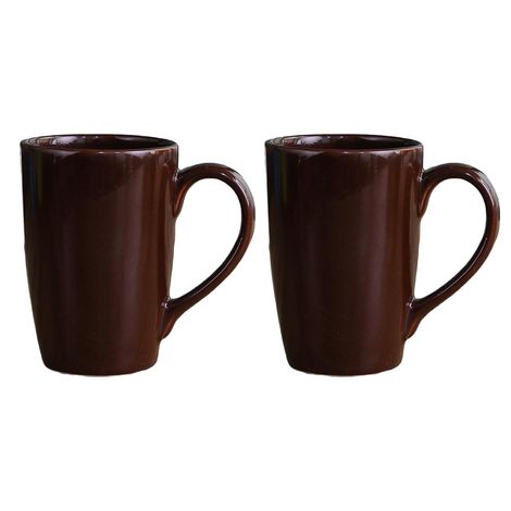 Femora Coffee Mug Without Gold Line Brown 2 Piece