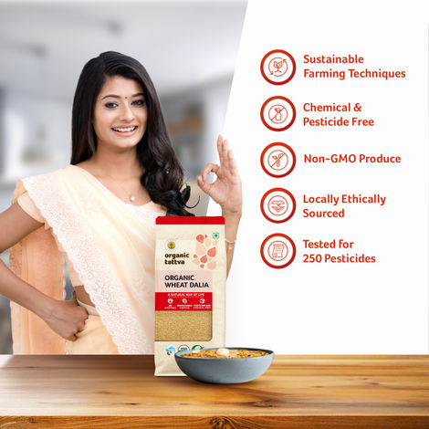 Organic Tattva Organic Wheat Dalia