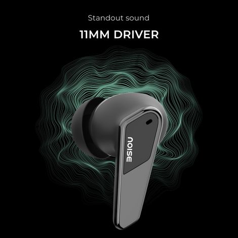 Noise N1 Pro TWS Earbuds with Metallic Finish, ANC(Upto 30Db), 60H of Playtime, Dual Pairing, Instacharge(10 Min), BT V5.3 - Chrome Black