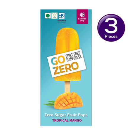 Go Zero Tropical Mango Low Calorie Guilt Free Ice Cream Popsicle Combo