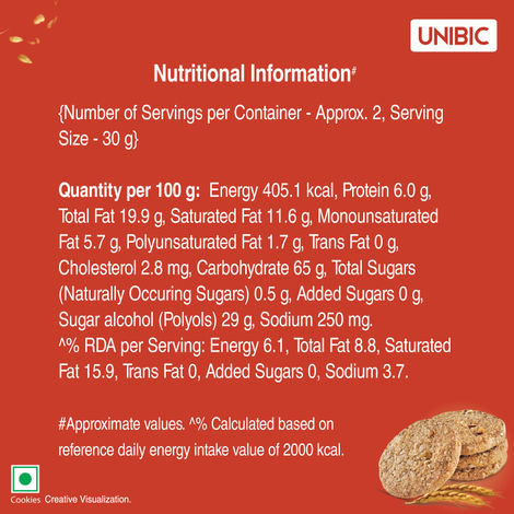 UNIBIC Sugar Free Multigrain Cookies