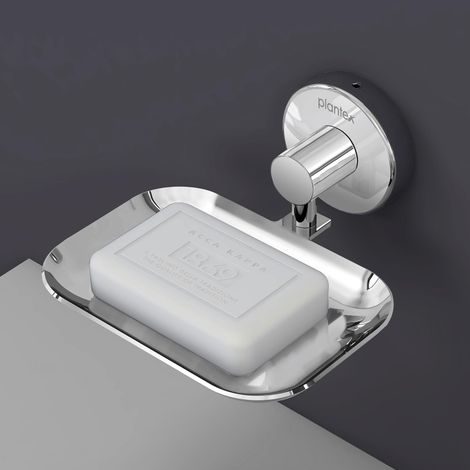 Plantex Masterpiece Soap Holder for Bathroom - Chrome