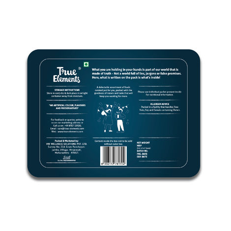 True Elements Diwali Gourmet Crunch & Munch Dryfruit Gift Box