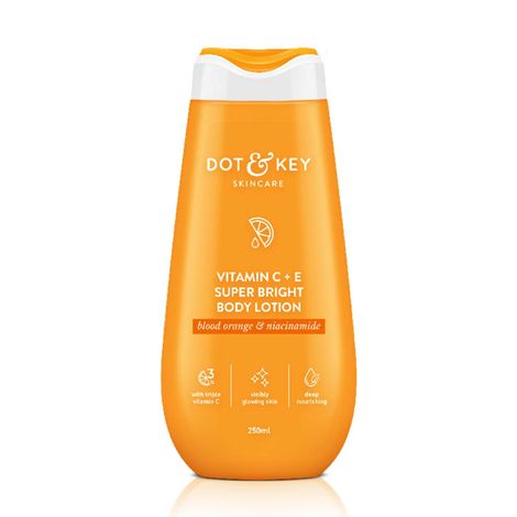 Dot & Key Vitamin C + E Super Bright Body Lotion for Deep Nourishing & Visibly Glowing Skin
