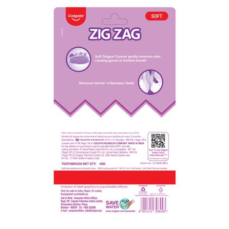 Colgate ZigZag Medium Bristle Toothbrush