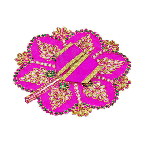 Floral Decorative Ladoo Gopal Dress for Idol (Size 1) Krishna Costume | Krishna Janmastami Special (Ecraftindia)