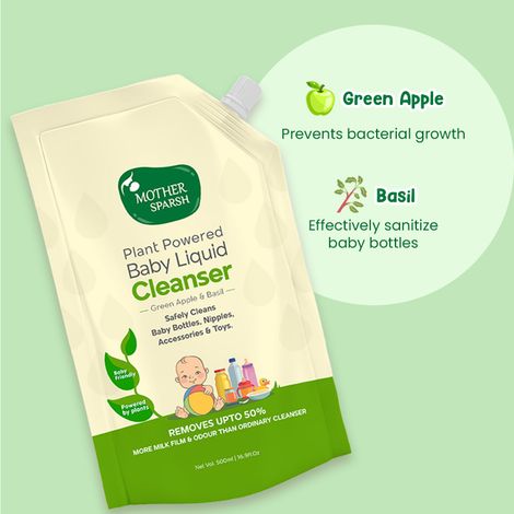 Mother Sparsh Plant Powered Natural Baby Liquid Cleanser Refill Pack