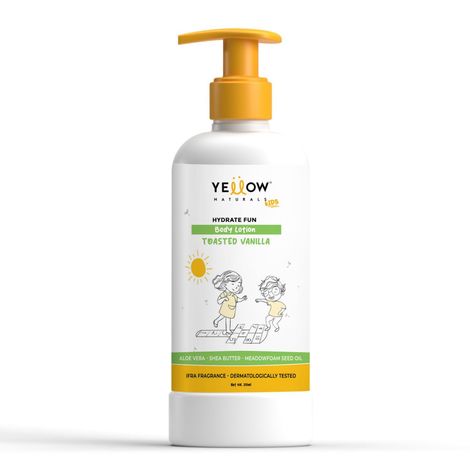 Yellow Naturals Hydrate Fun Body Lotion For Kids | 4-12 Years | Toasted Vanila