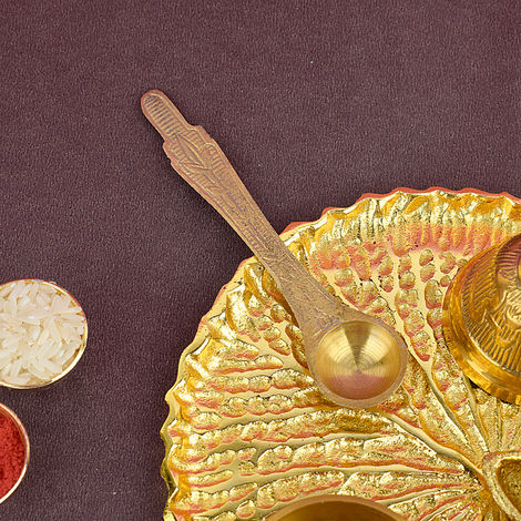 Brass Puja Spoon | Satvik