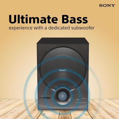Sony New SA-D40M2 4.1ch Home Theatre Speaker with 100W Power Output and Powerful Subwoofer - Black