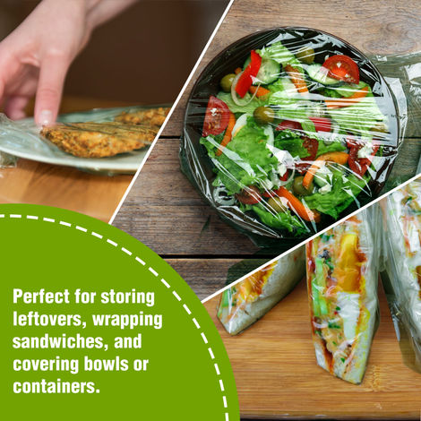 Ezee 100 m Cling Film Wrap - 12 Inches | BPA Free | Multipurpose | Non-Stick Microwave Safe