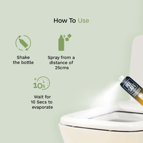 Pee Safe Toilet Seat Sanitizer Spray (Citrus)