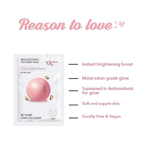 O3+ Facialist Brightening Face Sheet Mask With Glycolic