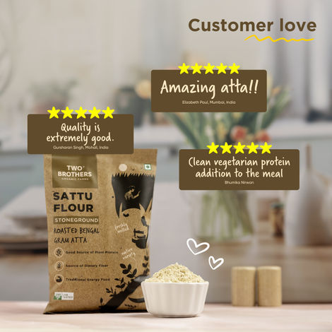 Two Brothers Sattu Atta Gluten Free, Non-Gmo, Stoneground