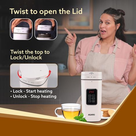 Agaro Delite Portable Electric Kettle, 500 Ml
