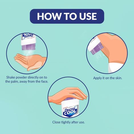 Dermicool Prickly Heat Powder Soothing Lavender + Dermicool Free