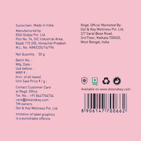 Dot & Key Watermelon Hyaluronic Cooling Sunscreen SPF 50 PA+++