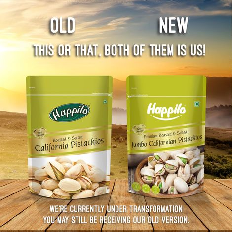 Happilo Premium California Roasted & Salted Pistachios|Crunchy Pista|Dry Fruits