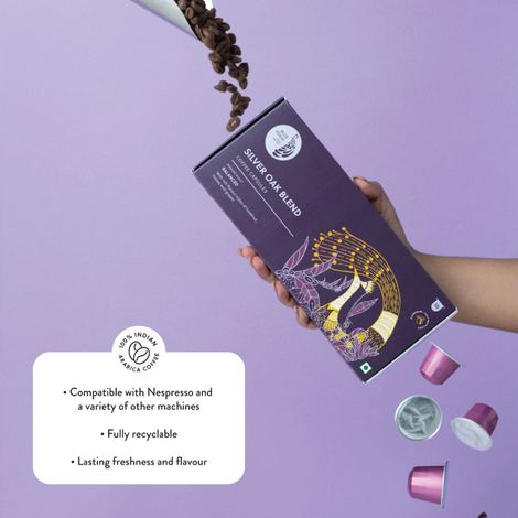 Blue Tokai Silver Oak Blend Medium Roast Coffee Capsule