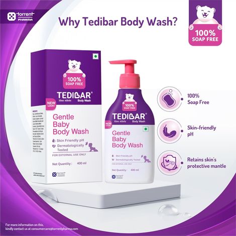 Tedibar Rich Moisturising Baby Body Wash with Skin Friendly PH