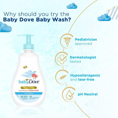 Baby Dove Rich Moisture Hypoallergenic Body Wash | Sensitive Care