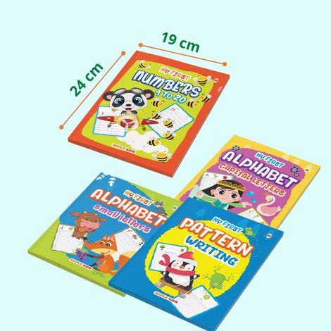 Writing Practice Books for Kids (Set of 4 Books) - Learn and Practice