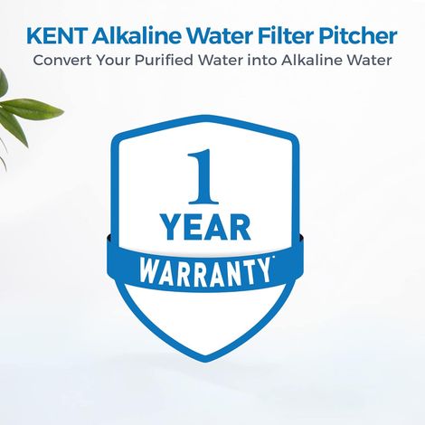 Kent 11054 Alkaline Water Filter Pitcher 3.5 L (Not Suitable For Borewell Or Tanker Water)