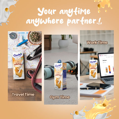 Cavin's Kaju Butterscotch Milkshake Combo