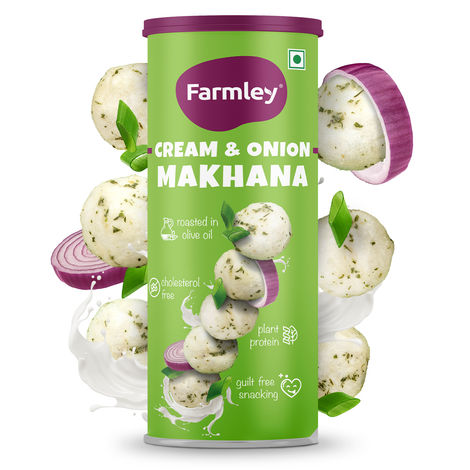 Farmley Cream And Onion Makhana Roasted In Olive Oil