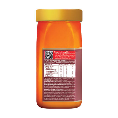 Saffola Honey Active, Made With Sundarban Forest Honey, 100% Pure Honey