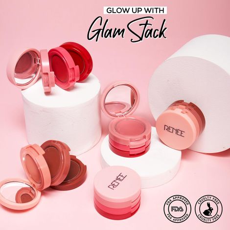 Renee Glam Stack 3-In-1 Lip & Cheek Tint - Pink