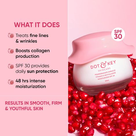 Dot & Key Pomegranate + Multi-Peptide Anti Aging Cream With SPF 30 For Sun Protection