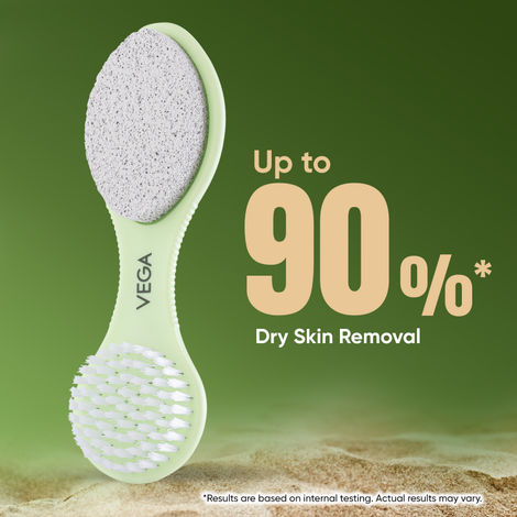 VEGA 3 In 1 Pedicure Brush Kit Tool For Cleanse Scrub & File Dead Skin | Pd-20