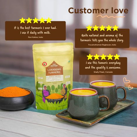 Two Brothers Single Origin Lakadong Turmeric Powder
