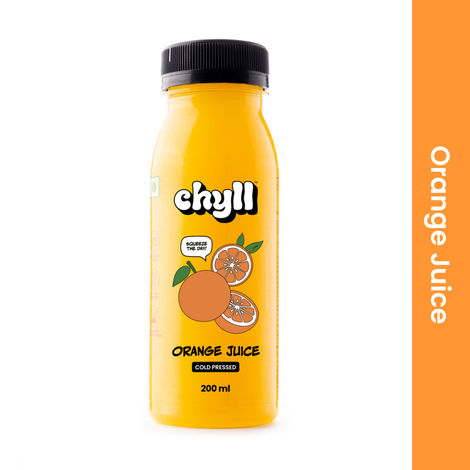 Chyll 100% Fresh Valencia Orange Juice - Cold Pressed(200ml), Chyll 100% Fresh Mango Juice - Cold Pressed(200ml) & Chyll 100% Fresh Sugarcane Juice - Cold Pressed(200ml) Combo