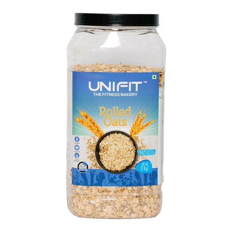 Unifit Rolled Oats | 100% Wholegrain | High Fiber and Protein | Healthy Breakfast Cereal