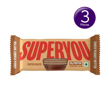 Superyou Peanut Butter Protein Wafer Bar Combo 