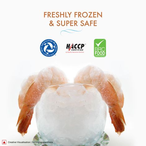 ITC Master Chef Medium Prawns | Freshly Frozen | 15 hours from the Time of Harvesting