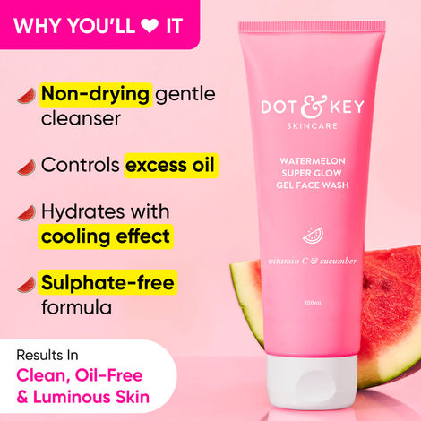 Dot & Key Watermelon Superglow Facial Gel Cleanser