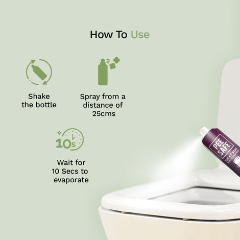 Pee Safe Toilet Seat Sanitizer Spray | Lavender