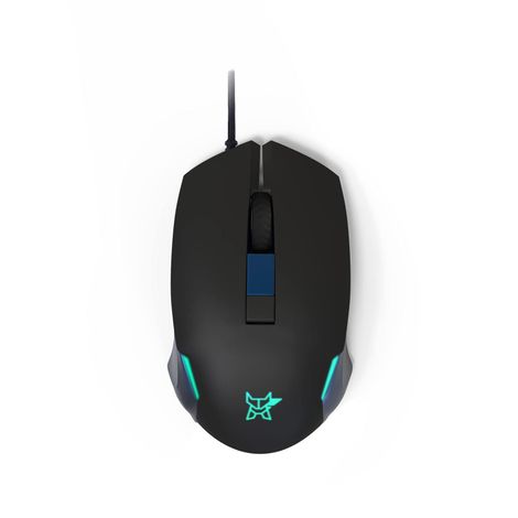 Arctic Fox Wired Usb Gaming Mouse With Breathing Lights And Dpi Upto 3600 - Black & Blue