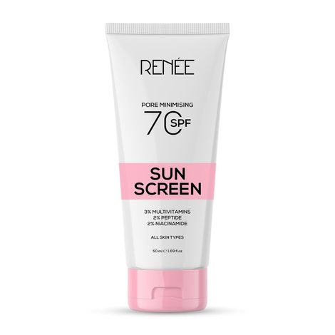 Renee Pore Minimising Sunscreen SPF 70 With 2% Niacinamide, 2% Peptide & 3% Multivitamins