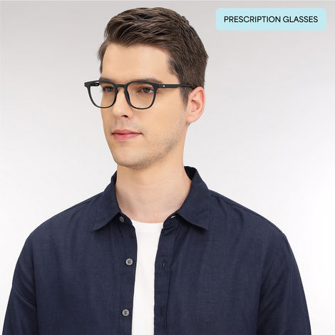 Hustlr Power by Lenskart Unisex TR90 Computer Glasses | Dark Night - M