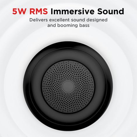 boAt Stone 135 BT Speaker w/ 5W RMS Sound, 11H Playtime & True Wireless Feature (Active Black)