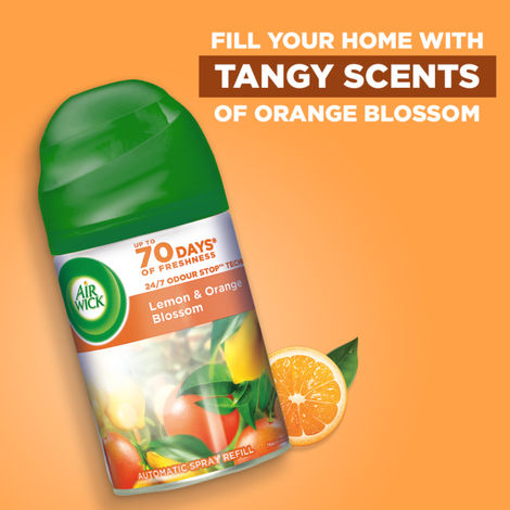 Air Wick Lemon & Orange Blossom Automatic Air Freshener & Room Freshener Refill