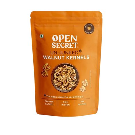 Open Secret Premium Walnut Kernel (Akhrot) -High Protein, Fasting Vrat Special, Healthy Snacking