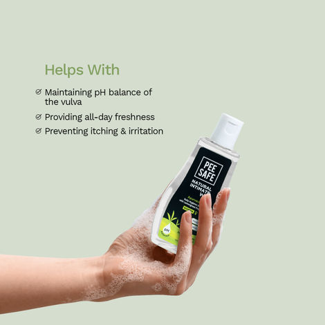 Pee Safe Natural Intimate Wash for Women | Dermatologically Tested